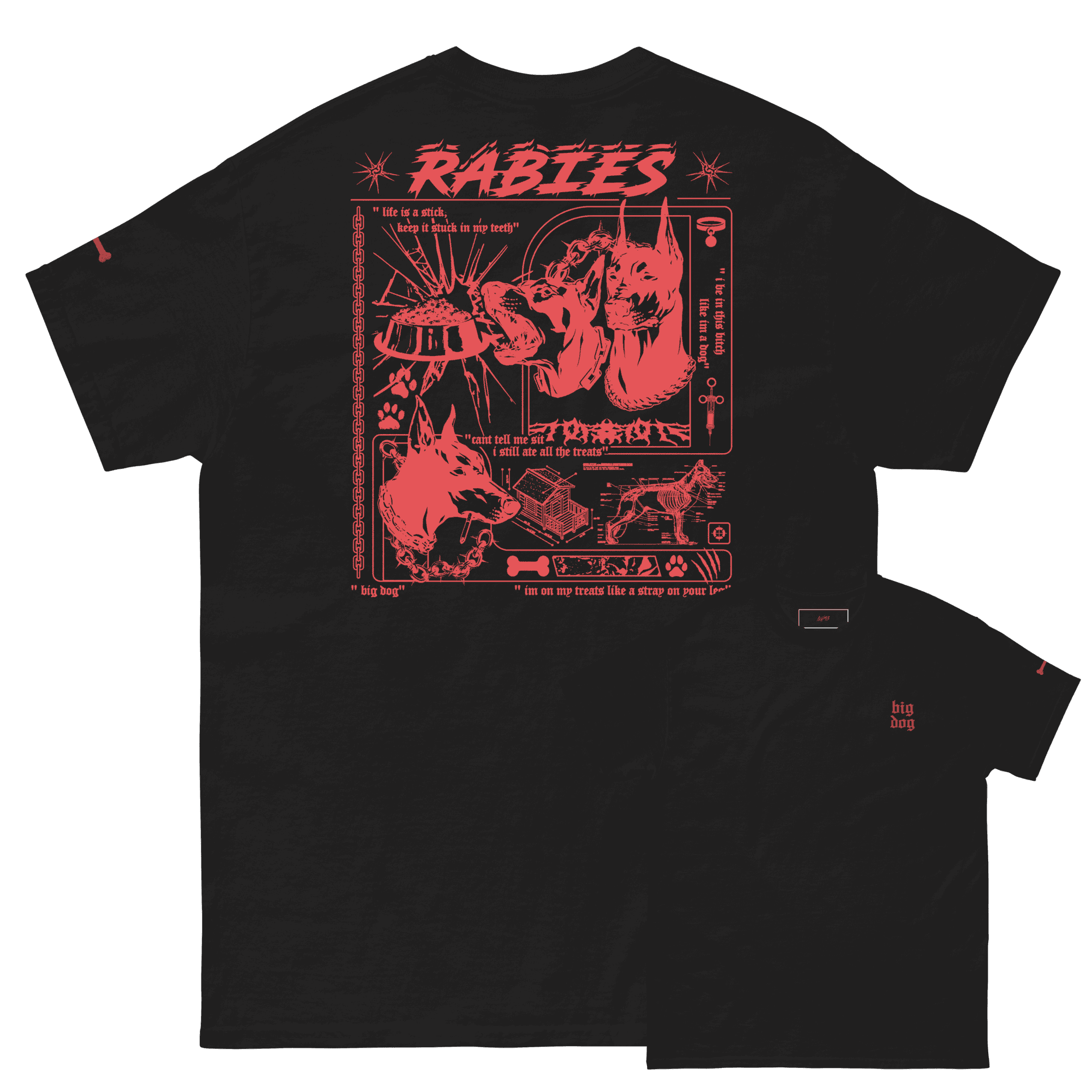 "R A B I E S" TEE