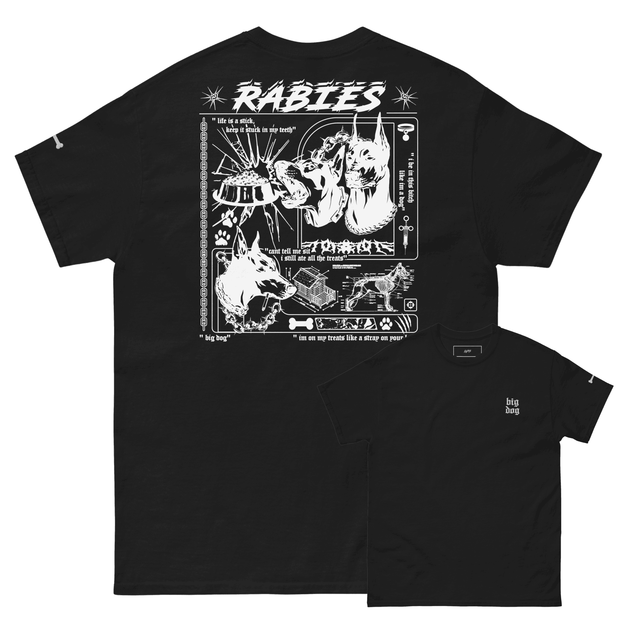 "R A B I E S" TEE